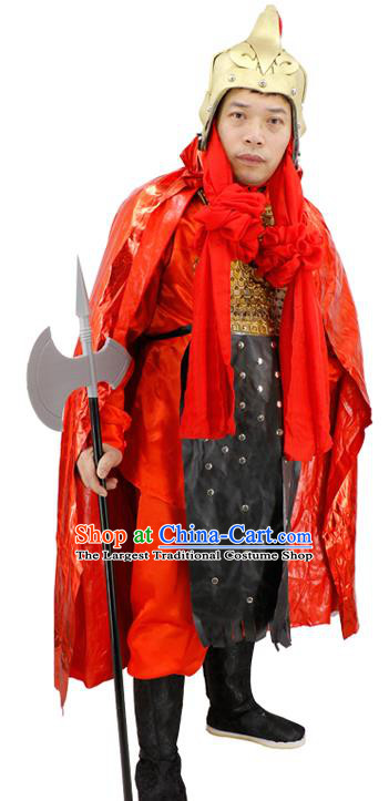 China Ancient Myth Heaven Warrior Garment Costumes Cosplay Journey to the West Er Lang God Clothing and Headpiece