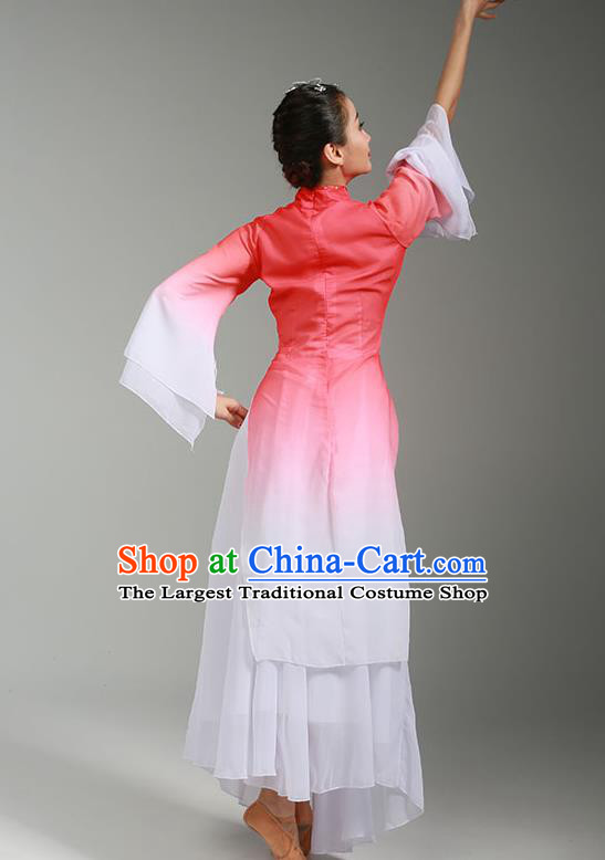 China Jiaozhou Yangko Performance Red Uniforms Fan Dance Group Dance Garment Costume Folk Dance Clothing