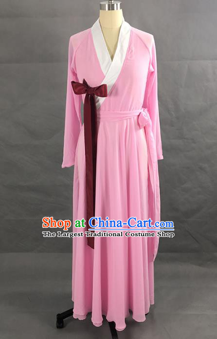 Top Chinese Traditional Korean Dance Performance Clothing Classical Dance Pink Dress Woman Solo Dance Garment Costume