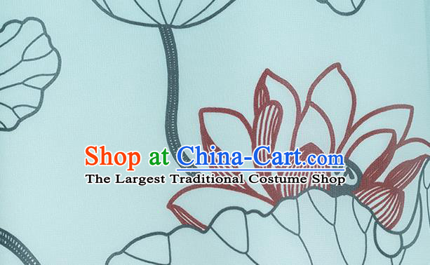 Chinese Martial Arts Hand Painting Lotus Green Outfits Tai Chi Competition Clothing Woman Tai Ji Training Garment Costumes