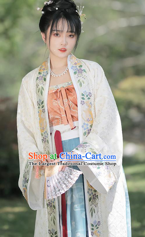 China Ancient Palace Princess Hanfu Dress Clothing Song Dynasty Court Beauty Historical Garment Costumes for Women