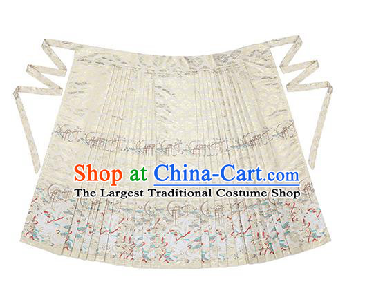 China Ancient Noble Mistress Hanfu Dress Garments Traditional Ming Dynasty Patrician Woman Historical Clothing