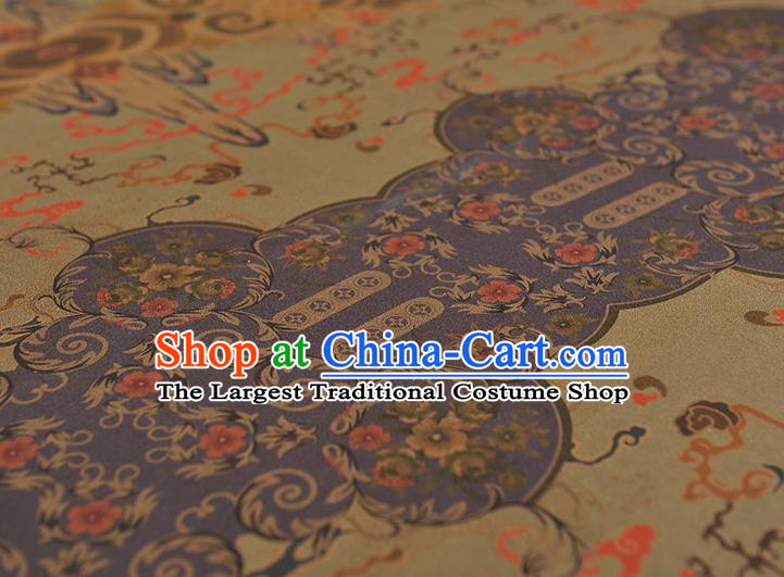 Chinese Cheongsam Silk Cloth Traditional Mountain Pattern DIY Fabric Gambiered Guangdong Gauze