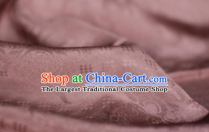 Chinese Deep Pink Tapestry Cloth Traditional Qipao Dress Jacquard Drapery Silk Fabric Classical Eight Treasures Pattern Brocade