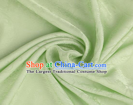 Chinese Green Silk Fabric Classical Plum Pattern Brocade Cloth Jacquard Tapestry Material Traditional Cheongsam Drapery