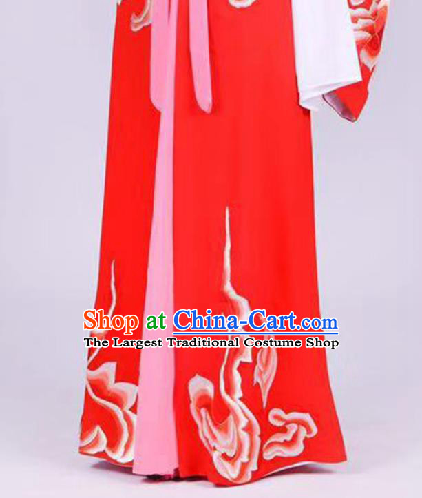 Chinese Shaoxing Opera Young Mistress Garment Beijing Opera Noble Lady Clothing Traditional Peking Opera Actress Red Dress