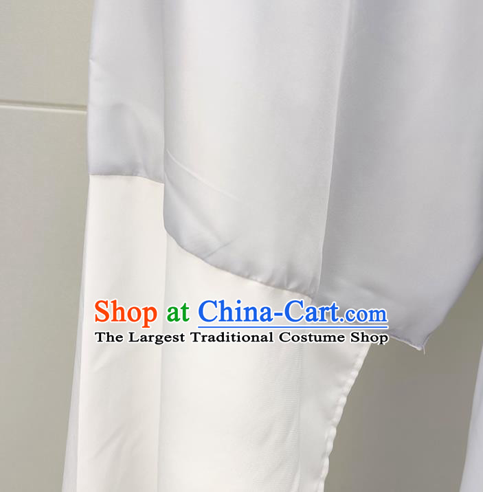 China Peking Opera Scholar Garments Traditional Shaoxing Opera Scholar Grey Robe Clothing