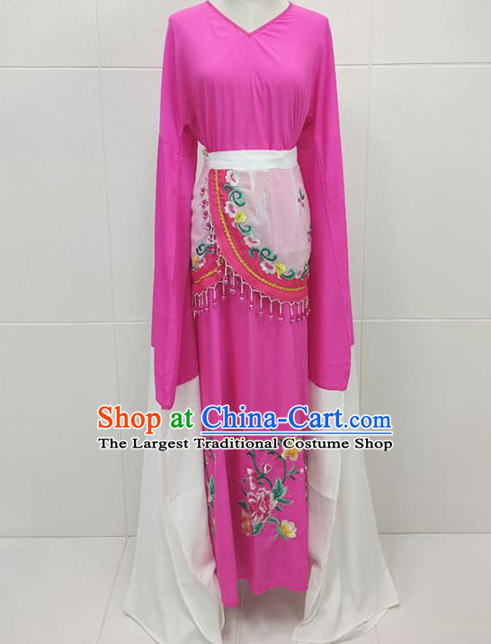 Chinese Beijing Opera Actress Clothing Traditional Peking Opera Hua Tan Princess Rosy Dress Garments
