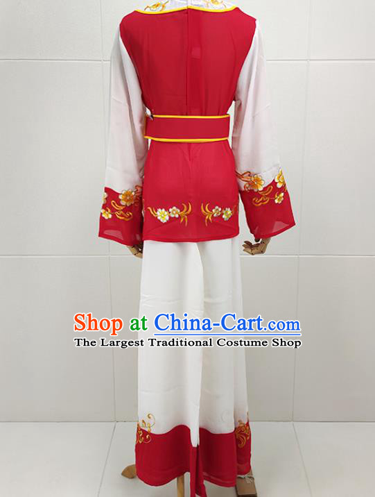 Chinese Beijing Opera Xiaodan Clothing Peking Opera Young Lady Dress Traditional Shaoxing Opera Servant Girl Garment