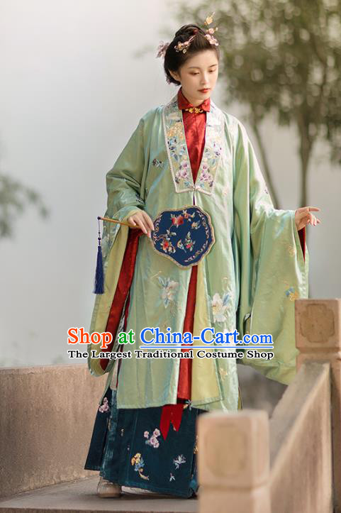 China Ancient Noble Countess Hanfu Dress Garments Traditional Ming Dynasty Court Woman Historical Clothing Full Set