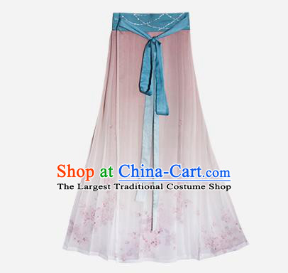 China Traditional Ming Dynasty Young Woman Historical Clothing Ancient Village Lady Hanfu Dress Garments