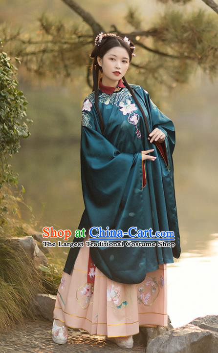 China Ancient Patrician Lady Hanfu Dress Garments Traditional Ming Dynasty Royal Princess Clothing