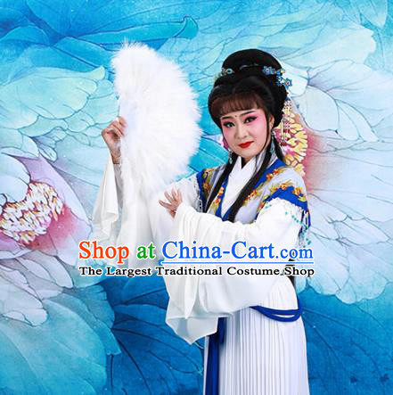 Chinese Traditional Peking Opera Hua Tan Cui Yingying Dress Beijing Opera Actress Garment Shaoxing Opera Noble Lady Clothing