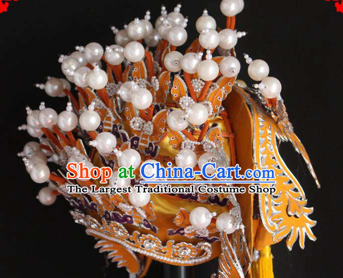 China Shaoxing Opera Empress Hat Traditional Peking Opera Hua Tan Headdress Beijing Opera Phoenix Coronet