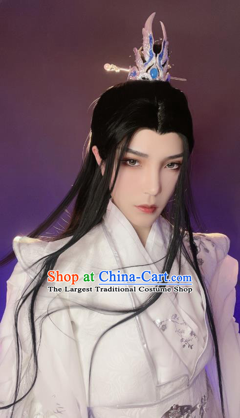 Chinese Ancient Young Knight White Hanfu Clothing Traditional Drama Cosplay Swordsman Chu Wanning Garment Costume