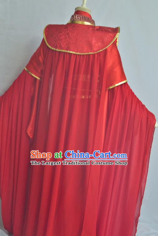 Chinese Ancient Emperor Red Hanfu Clothing Drama Cosplay Tang Dynasty King Wedding Garment Costumes