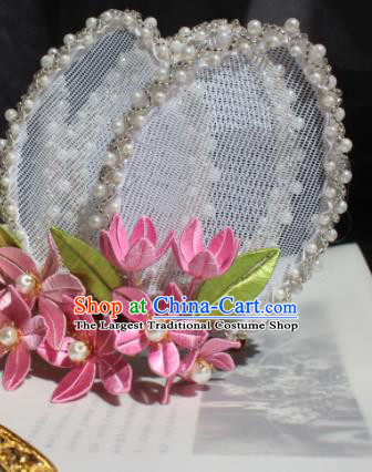 China Ancient Court Woman Lotus Hair Crown Song Dynasty Imperial Consort Headpieces Traditional Hanfu Hair Accessories
