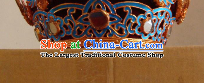 China Beijing Opera Wusheng Hat Opera Performance General Headwear Traditional Peking Opera Warrior Helmet