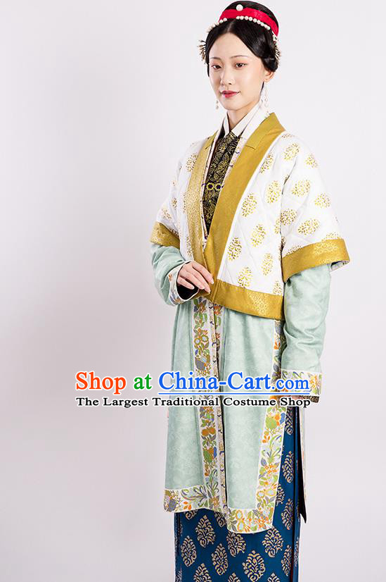 China Song Dynasty Noble Woman Historical Clothing Ancient Imperial Consort Hanfu Garment Costumes Complete Set