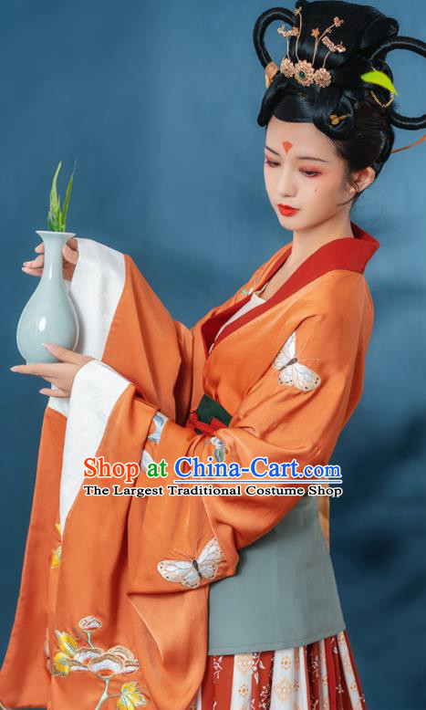 China Southern and Northern Dynasties Court Beauty Historical Clothing Ancient Goddess Hanfu Dress Garments for Women
