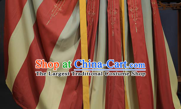 China Tang Dynasty Palace Lady Historical Clothing Ancient Royal Princess Dance Embroidered Hanfu Dress Garments