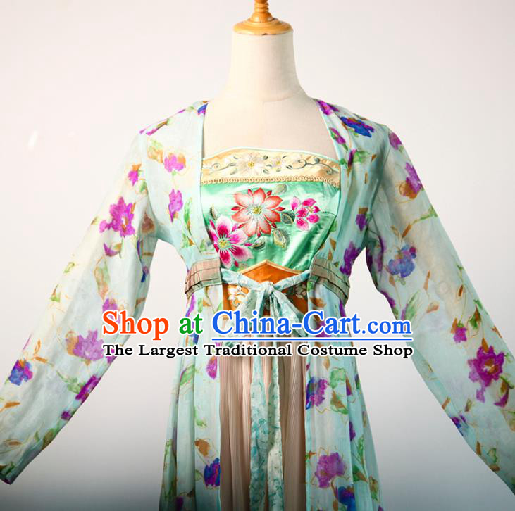China Ancient Palace Lady Hanfu Dress Tang Dynasty Court Maid Garments Traditional Drama Cosplay Goddess Clothing