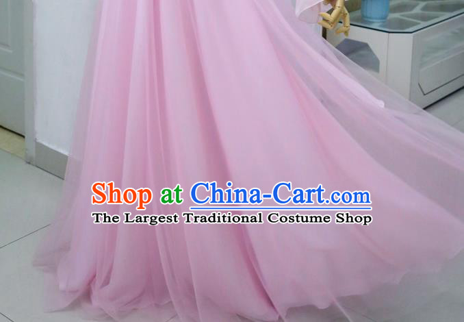China Ancient Noble Woman Pink Hanfu Dress Cosplay Princess Consort Garments Traditional Drama Lust for Gold Lin Ruojing Clothing