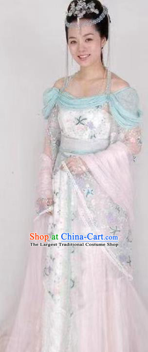 China Ancient Court Beauty Hanfu Dress Cosplay Tang Dynasty Princess Garments Traditional Drama Xin Zui Da Jin Zhi Shengping Clothing