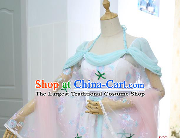 China Ancient Court Beauty Hanfu Dress Cosplay Tang Dynasty Princess Garments Traditional Drama Xin Zui Da Jin Zhi Shengping Clothing