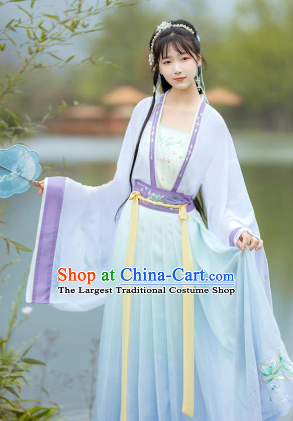 China Traditional Court Lady Historical Garments Song Dynasty Princess Clothing Ancient Noble Woman Hanfu Dress