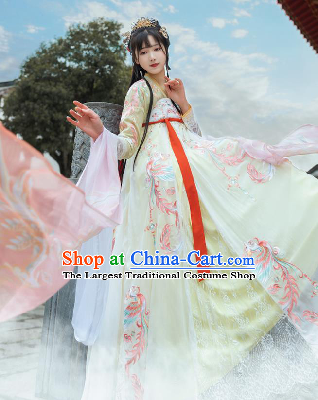China Traditional Royal Princess Historical Garments Tang Dynasty Court Beauty Clothing Ancient Palace Infanta Hanfu Dress for Women