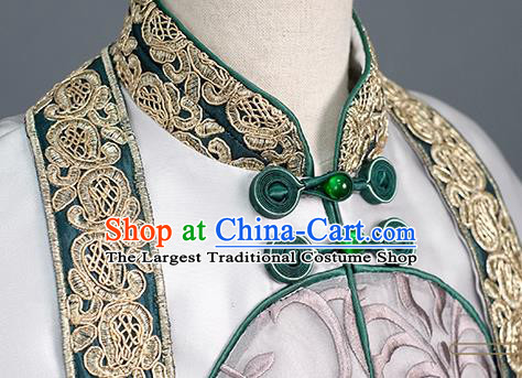 Chinese Boys Dance Costumes Tang Suit Mantle Uniforms Children Stage Performance Clothing