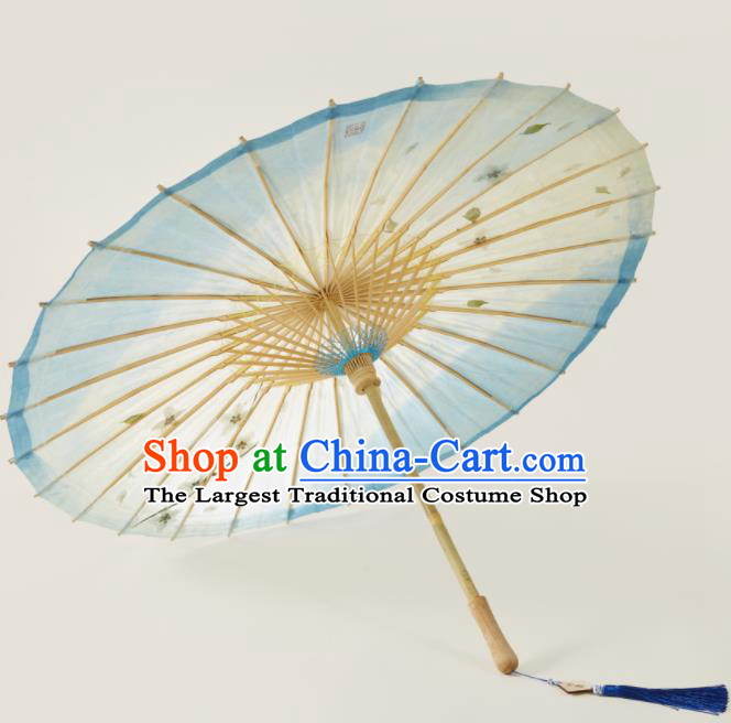 China Handmade Oil Paper Umbrella Traditional Drama Umbrellas Classical Dance Umbrella Printing Manjusaka Paper Umbrella