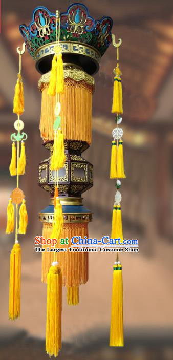 China Handmade Palace Lantern Traditional Court Light Lamp Temple Hanging Lantern Classical Wood Carving Lanterns