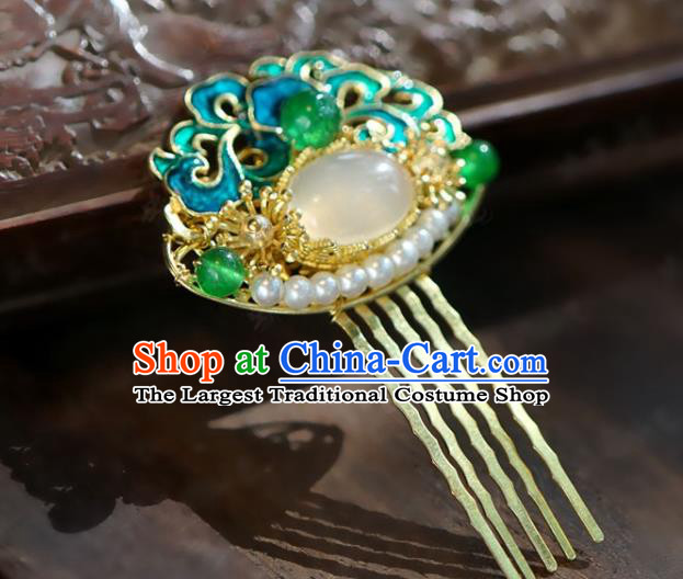 Chinese Handmade Wedding Headpieces Traditional XiuHe Hair Accessories Ancient Bride Jade Hairpins Classical Hair Combs Complete Set