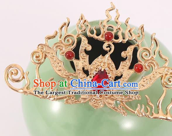 Chinese Handmade Ming Dynasty Headdress Traditional Hanfu Hair Accessories Ancient Empress Headpieces Classical Wedding Hair Crown and Hairpins