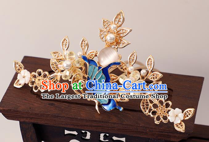 Chinese Traditional Hanfu Hair Accessories Ancient Princess Headpieces Classical Wedding Tassel Hairpins Handmade Ming Dynasty Hair Sticks