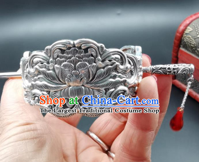 China Classical Hanfu Headpieces Handmade Hair Accessories Traditional Ming Dynasty Emperor Hairpin Ancient King Hairdo Crown