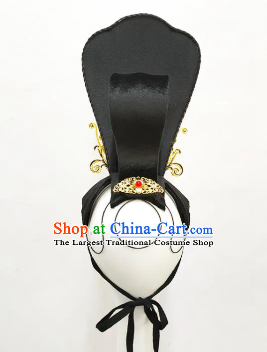 Handmade Chinese Classical Dance Wigs Chignon Hanfu Dance Hair Accessories Court Dance Hairpieces