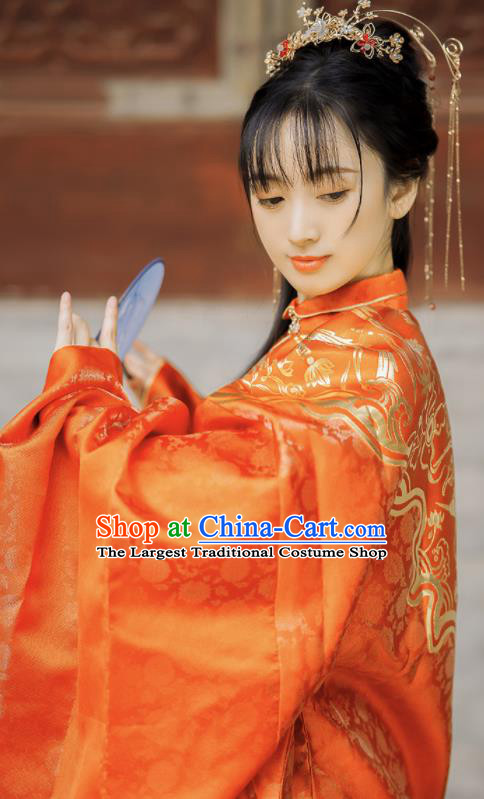 China Ancient Nobility Lady Dress Garment Costumes Traditional Ming Dynasty Royal Princess Historical Clothing Complete Set