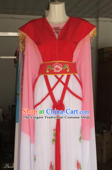 China Ancient Young Lady Clothing Peking Opera Hua Tan Dress Beijing Opera Diva Costume Shaoxing Opera Actress Fang Yafen Uniforms