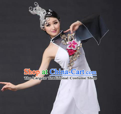 China Yangge Dance Hair Accessories Yangko Dance Argent Hair Stick Woman Folk Dance Headpiece