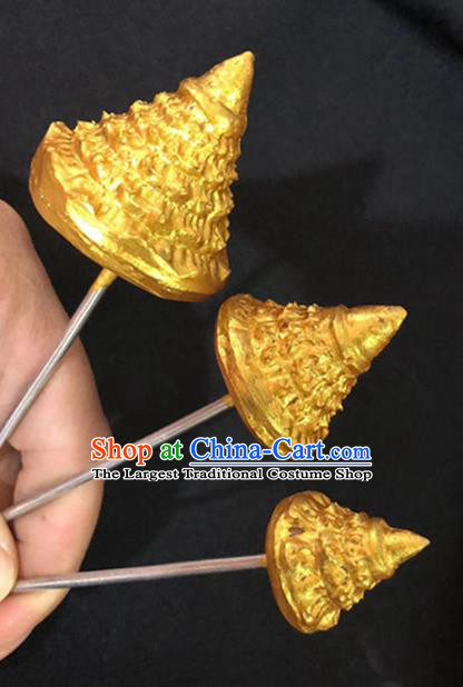 Handmade Chinese Dai Nationality Traditional Headpieces Yunnan Minority Folk Dance Hairpins Ethnic Wedding Hair Accessories