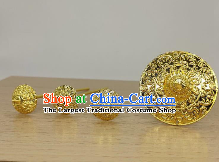 Handmade Chinese Dai Nationality Traditional Headpieces Yunnan Minority Folk Dance Hairpins Ethnic Wedding Hair Accessories