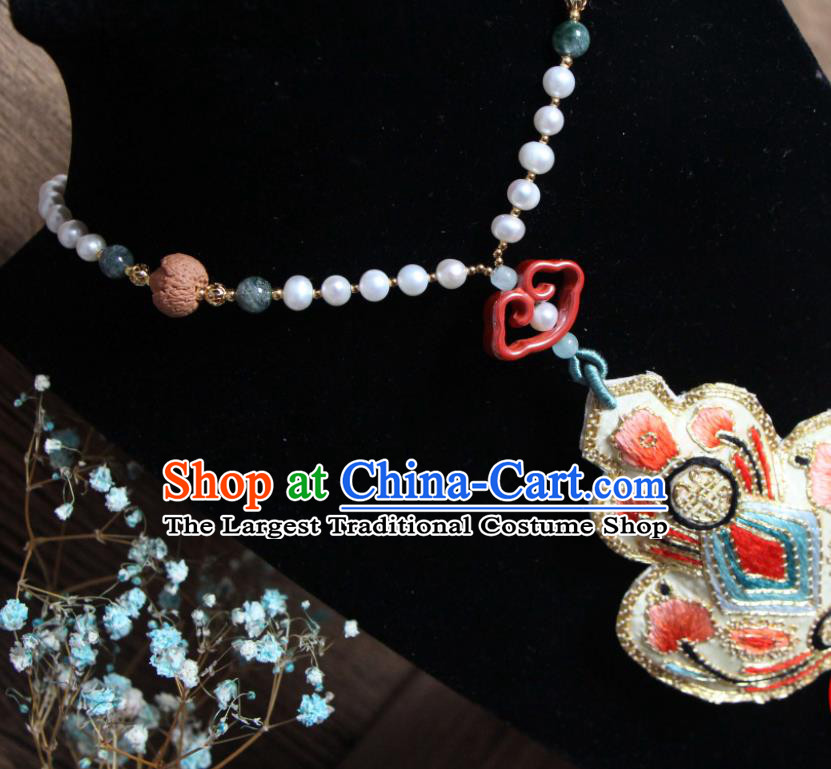 Handmade China Embroidered Gourd Necklet Classical Qipao Necklace Accessories