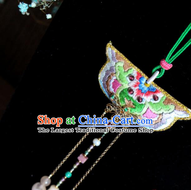 Handmade China Suzhou Embroidered Belt Pendant Classical Cheongsam Tassel Waist Accessories