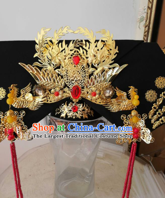 China Handmade Qing Dynasty Court Woman Hair Crown Traditional Empresses in the Palace Headwear Ancient Imperial Consort Zhen Huan Great Wing Hat