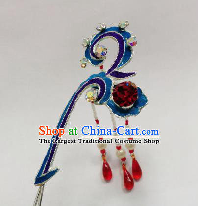 Chinese Opera Headpiece Peking Opera Diva Hairpin Ancient Princess Tassel Hair Stick