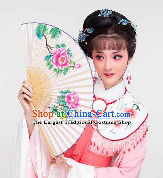 China Peking Opera Actress Clothing Ancient Noble Lady Pink Dress Yue Opera Diva Garment Costumes