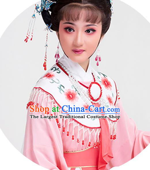 China Peking Opera Actress Clothing Ancient Noble Lady Pink Dress Yue Opera Diva Garment Costumes